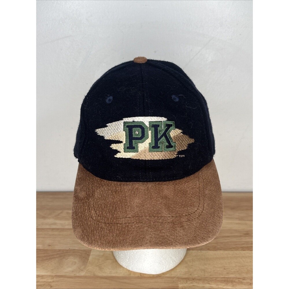 Vintage Promise Keepers PK Hat Navy Blue Tan Cap Embroidered "Man Of Integrity"